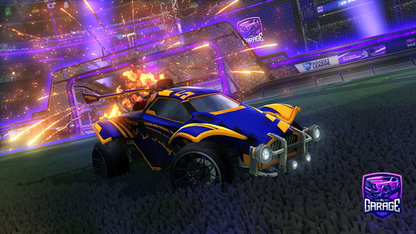 A Rocket League car design from _Dart_