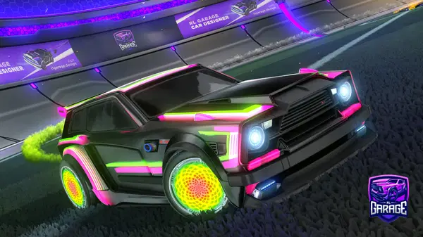 A Rocket League car design from -Fl1NT-