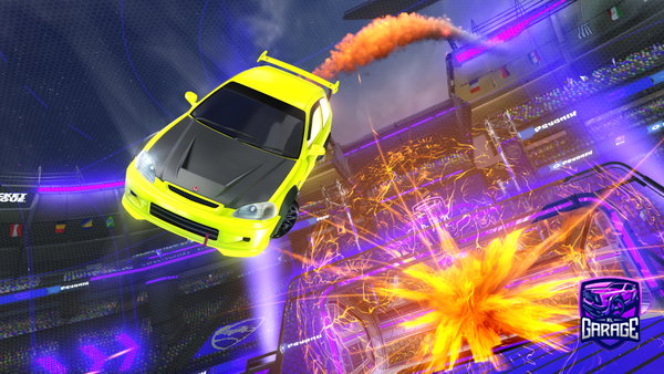 A Rocket League car design from Wixuzer