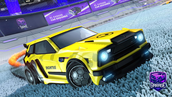 A Rocket League car design from FESTYRATLOL