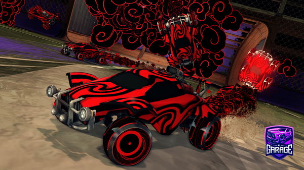 A Rocket League car design from stova