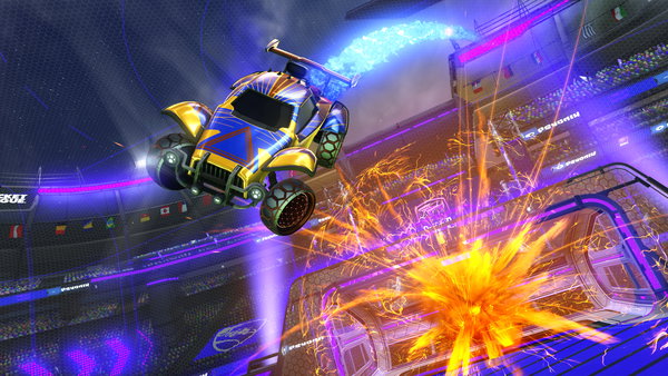 A Rocket League car design from AquaFly