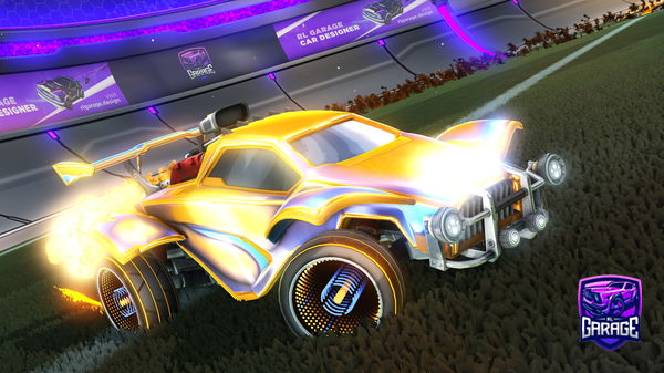 A Rocket League car design from Pikider