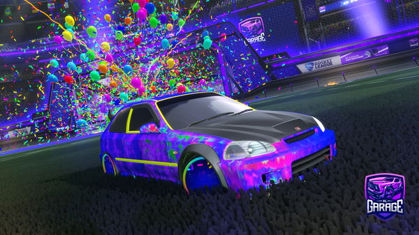 A Rocket League car design from Kuroamii