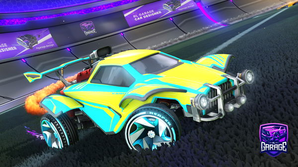 A Rocket League car design from papichulo127