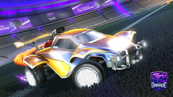 A Rocket League car design from Amiguinhoespancaxota