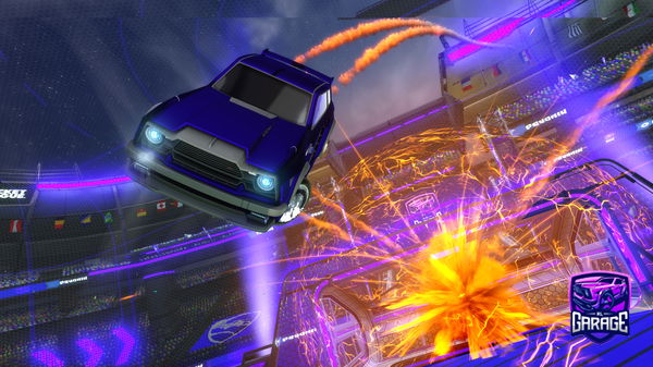 A Rocket League car design from PurpleJ33p