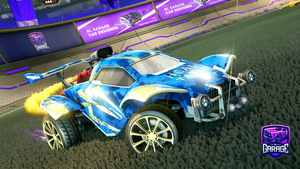 A Rocket League car design from BrawnierFern9