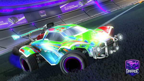 A Rocket League car design from Frosz