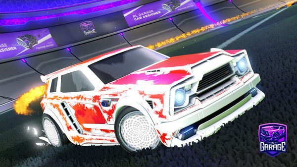 A Rocket League car design from Glmn80_name_ps4