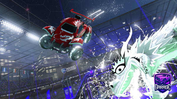 A Rocket League car design from Vr-fishy