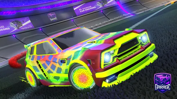 A Rocket League car design from hellodarcy