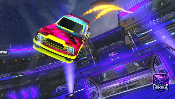A Rocket League car design from FallenFries