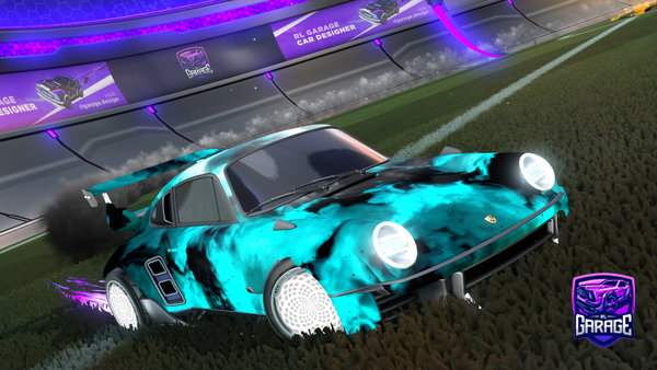 A Rocket League car design from Mafuuhh