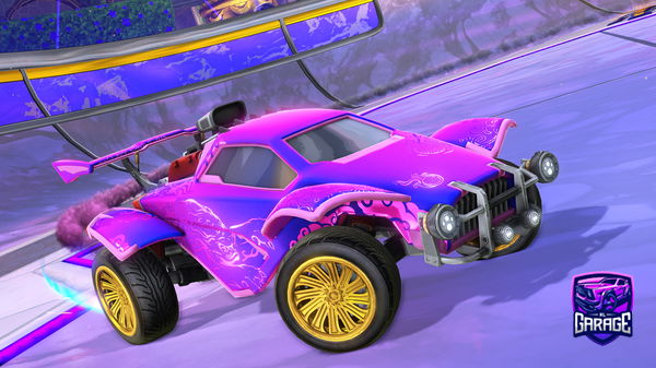 A Rocket League car design from 2K26