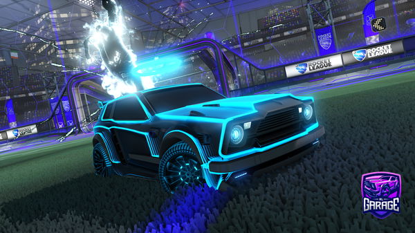 A Rocket League car design from Dodgethedolphin