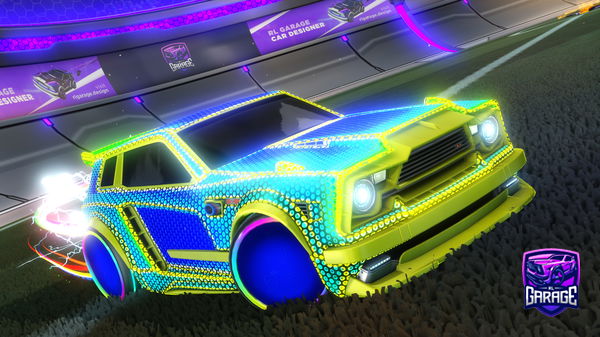 A Rocket League car design from ticarbide
