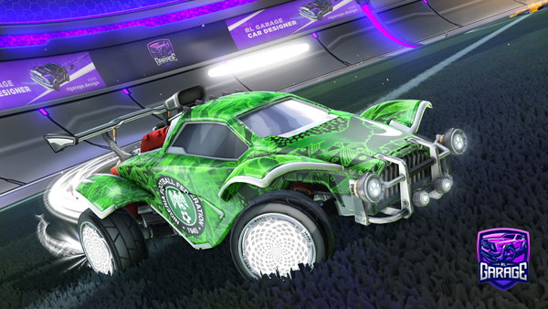 A Rocket League car design from AirStar_MJ
