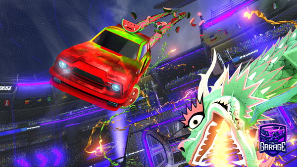 A Rocket League car design from Roachey