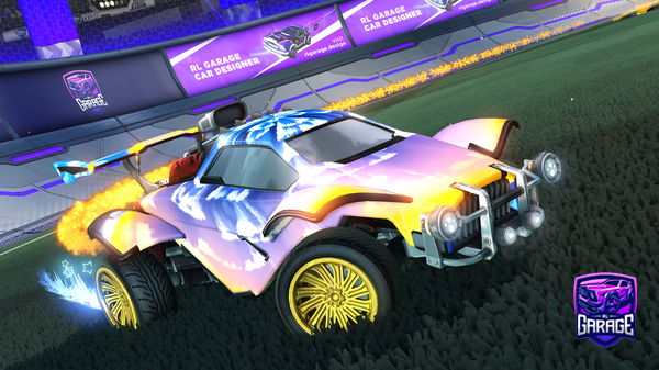 A Rocket League car design from Dedicatedv