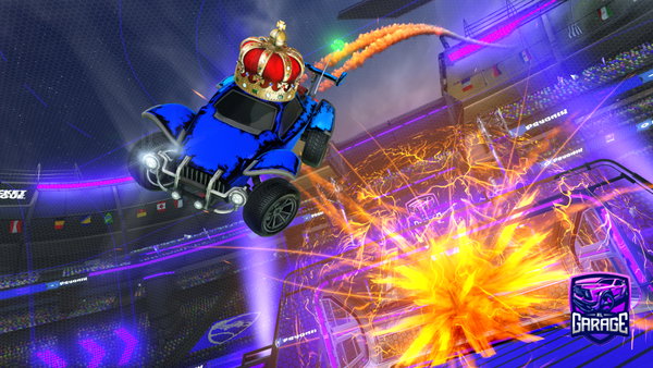 A Rocket League car design from thecapiscool