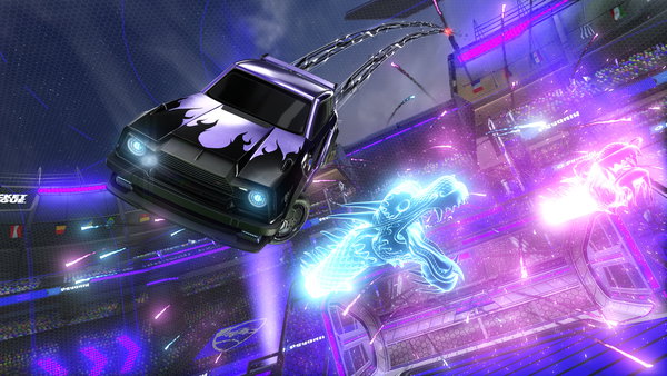 A Rocket League car design from DaviNerys