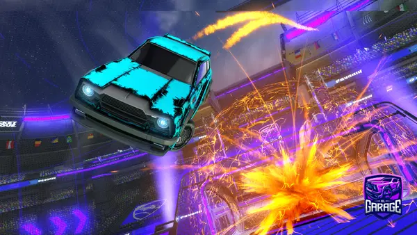A Rocket League car design from Bluwie