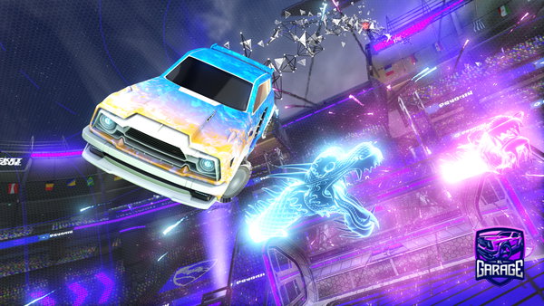 A Rocket League car design from CookieCreamer