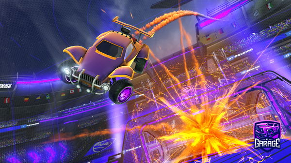 A Rocket League car design from greasyonyt