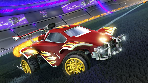 A Rocket League car design from boosted497