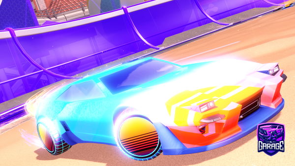 A Rocket League car design from sunlessjam2011