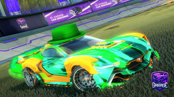 A Rocket League car design from Aston_martinDB5