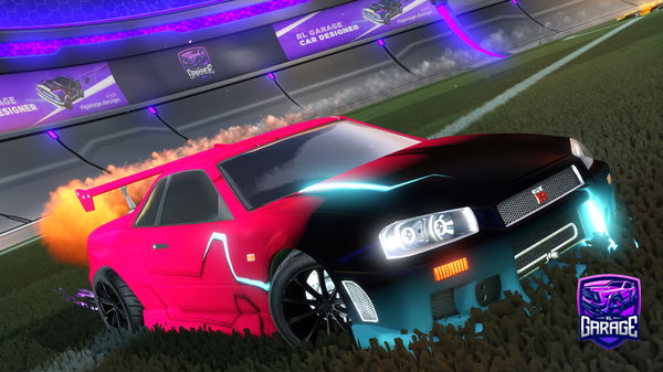 A Rocket League car design from Caillou_894