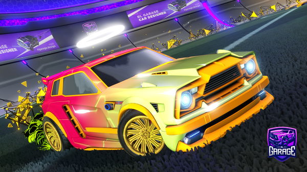 A Rocket League car design from RL-GHOST28