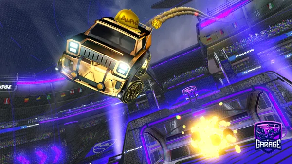 A Rocket League car design from Blackboostneededx