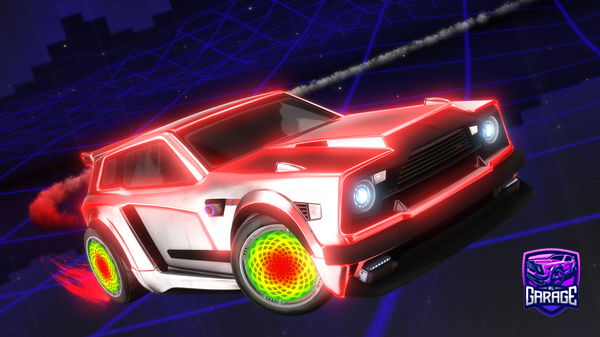 A Rocket League car design from VantablackF