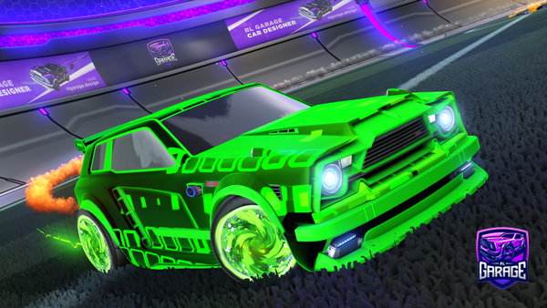 A Rocket League car design from Yacmar