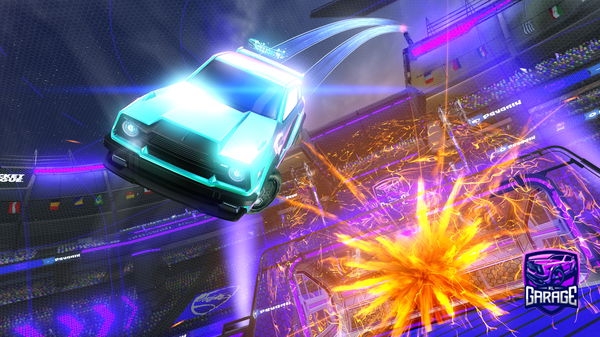 A Rocket League car design from TankSquat