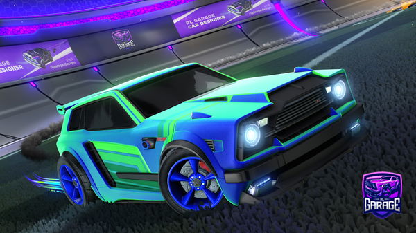 A Rocket League car design from meby