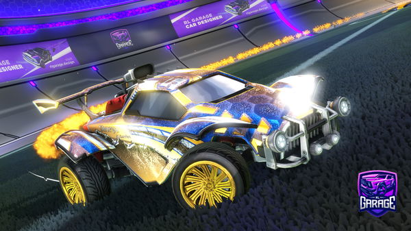 A Rocket League car design from Garou_DzZ