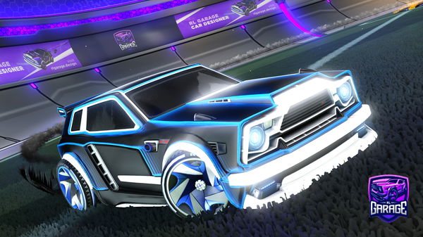 A Rocket League car design from TX456G