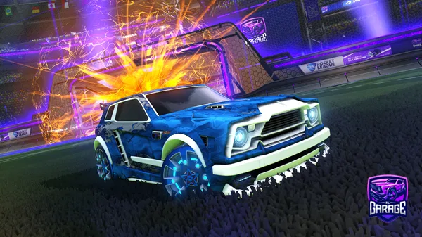 A Rocket League car design from PIPOCAGAMERY