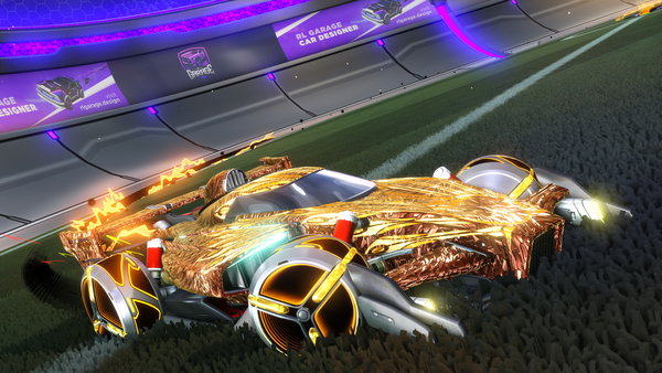 A Rocket League car design from Treble