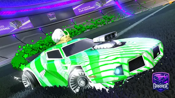 A Rocket League car design from Myusernameistigershark
