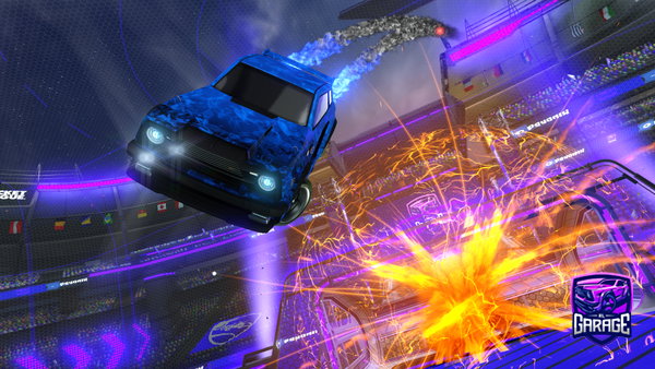 A Rocket League car design from Jet_The_Cat_