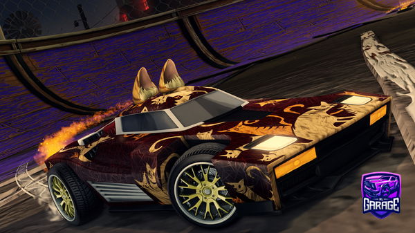 A Rocket League car design from -Mouni-
