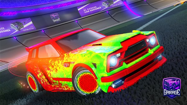 A Rocket League car design from fznlzy