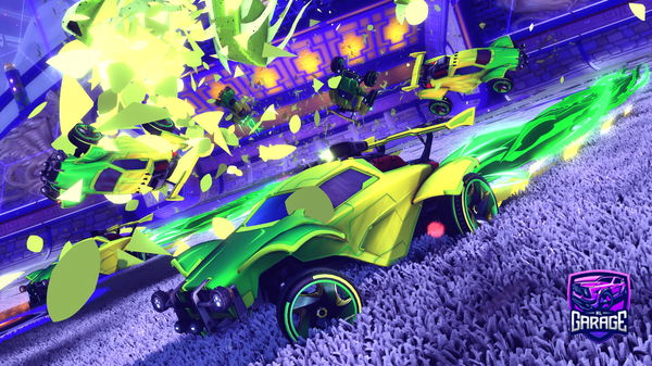 A Rocket League car design from Fluffyfire123