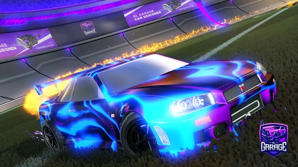 A Rocket League car design from Fifoludek