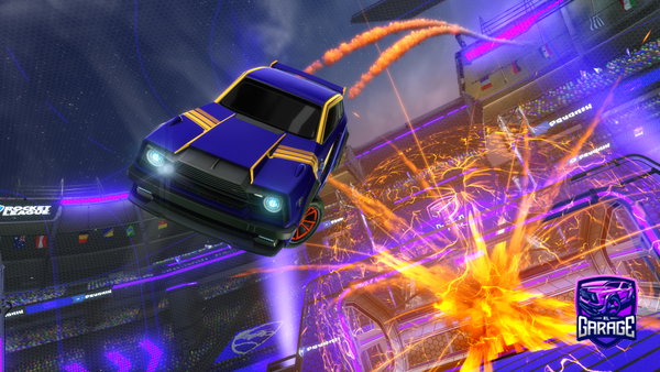 A Rocket League car design from Luke_clay12